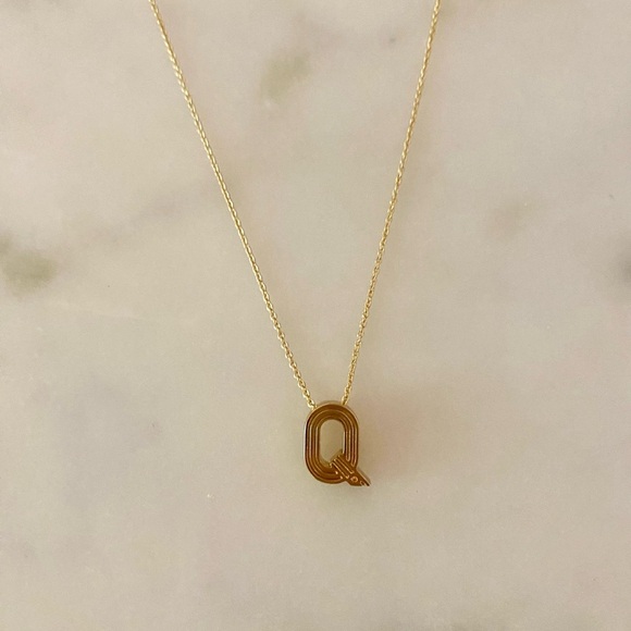 Maje Gold Initial Q Necklace - Picture 2 of 4